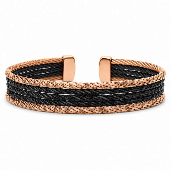 ALOR Bronze and Black 5 Row Cable Cuff Blue Marlin Jewelry, Inc. Islamorada, FL
