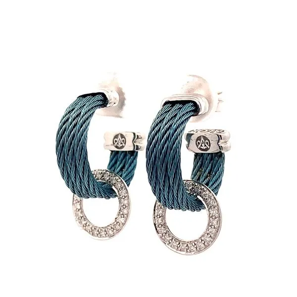 ALOR Island Blue Circle Post Earrings Blue Marlin Jewelry, Inc. Islamorada, FL