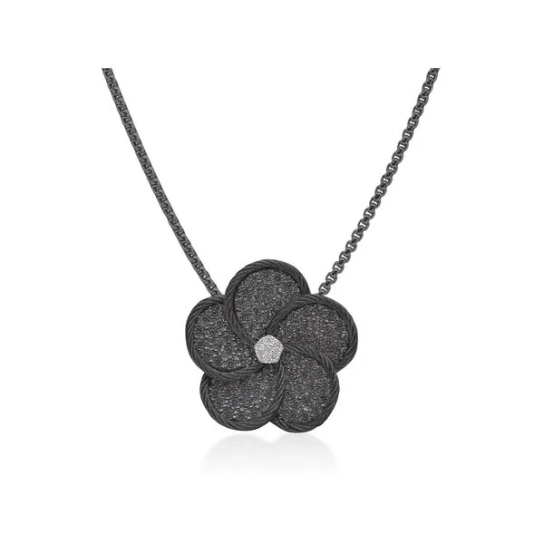 Black Flower Necklace Blue Marlin Jewelry, Inc. Islamorada, FL