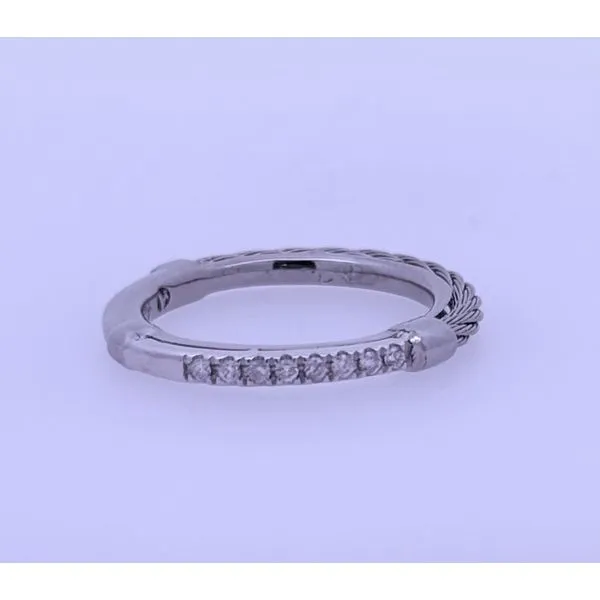 ALOR Grey Cable Ring with 18kt Gold & Diamonds Blue Marlin Jewelry, Inc. Islamorada, FL
