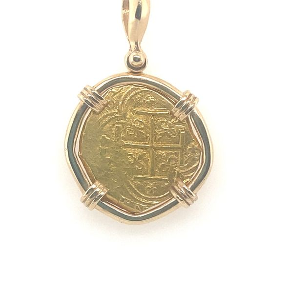Macuquinea Historical Spanish Gold Cob Coin Pendant Blue Marlin Jewelry, Inc. Islamorada, FL