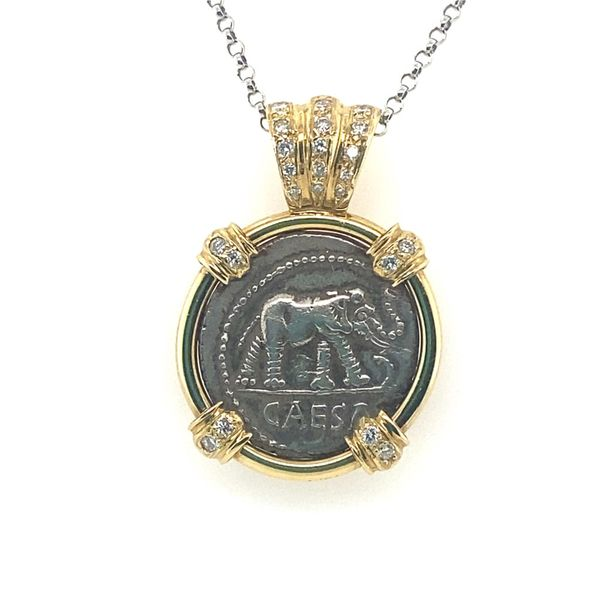 Historical Roman Caesar Coin Pendant Blue Marlin Jewelry, Inc. Islamorada, FL