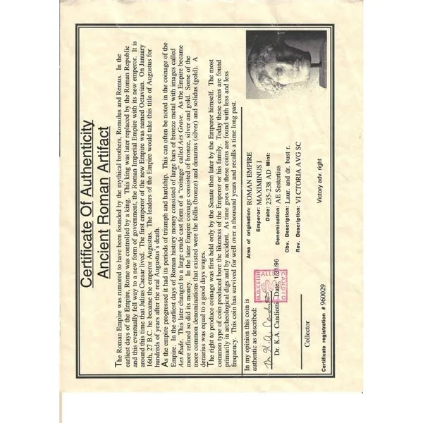 Historic Roman Coin Pendant Image 2 Blue Marlin Jewelry, Inc. Islamorada, FL