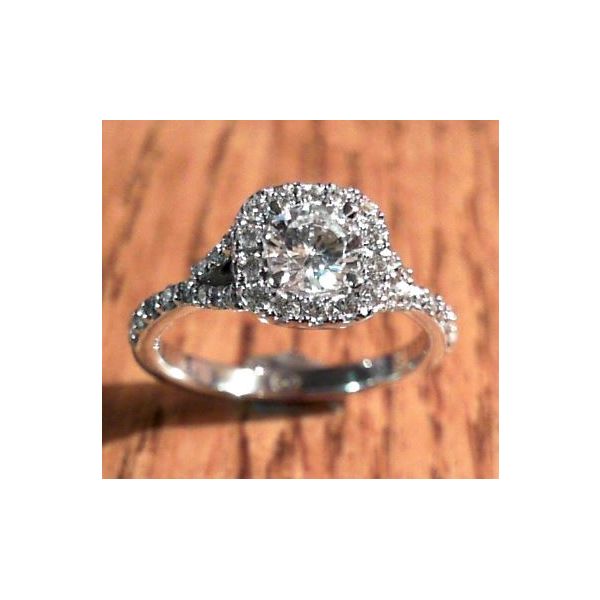 18 Karat White Gold Engagement Ring Image 2 Bluestone Jewelry Tahoe City, CA