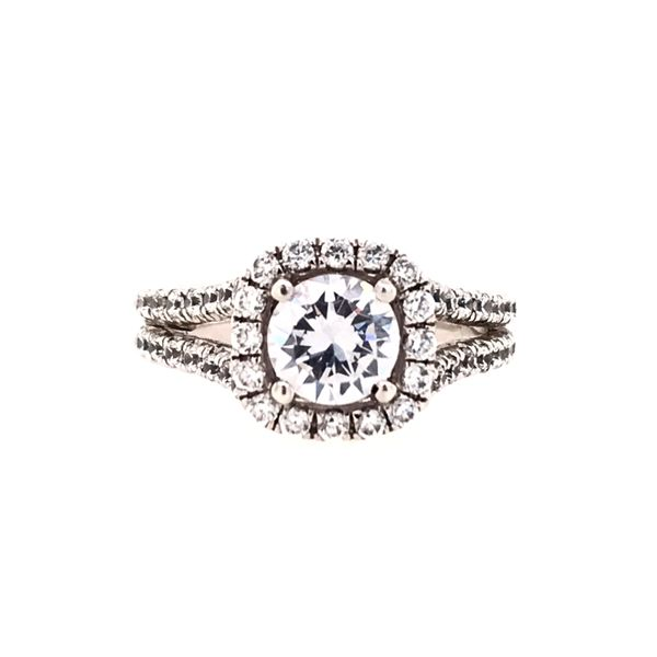 14 Karat White Gold Engagement Ring Image 2 Bluestone Jewelry Tahoe City, CA