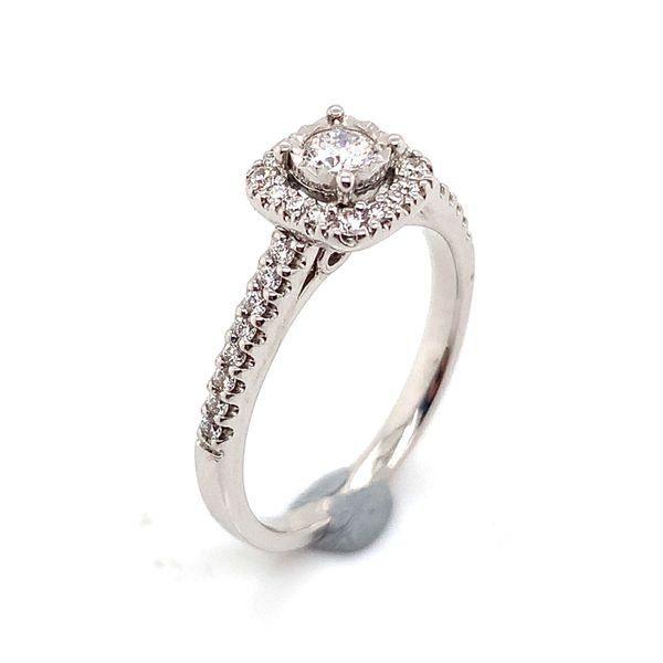 14 Karat White Gold Engagement Ring Image 3 Bluestone Jewelry Tahoe City, CA