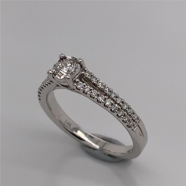 14 Karat White Gold Engagement Ring Image 2 Bluestone Jewelry Tahoe City, CA