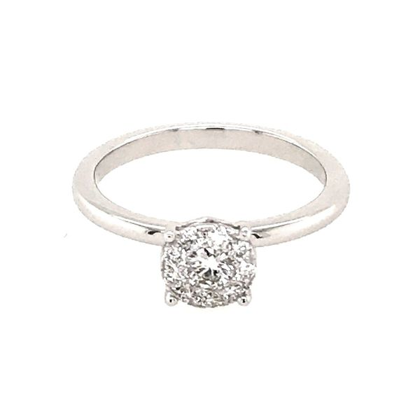 14 Karat White Gold Diamond Engagement Ring Image 2 Bluestone Jewelry Tahoe City, CA