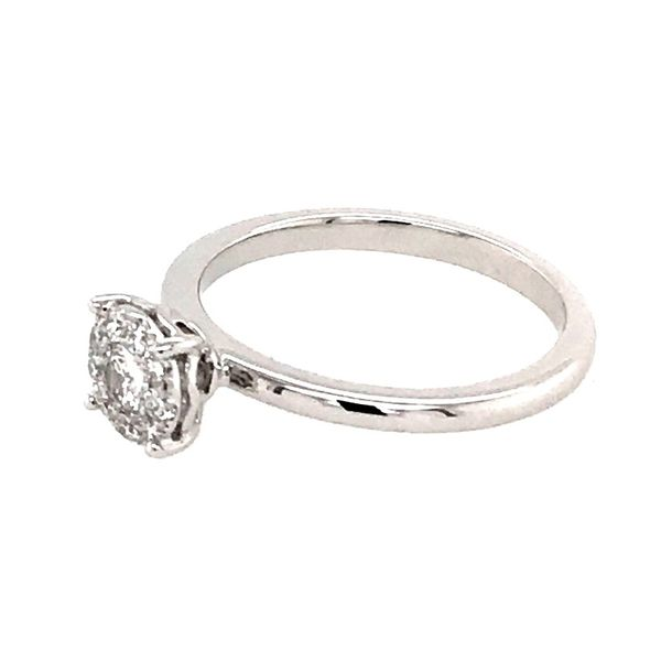 14 Karat White Gold Diamond Engagement Ring Image 3 Bluestone Jewelry Tahoe City, CA