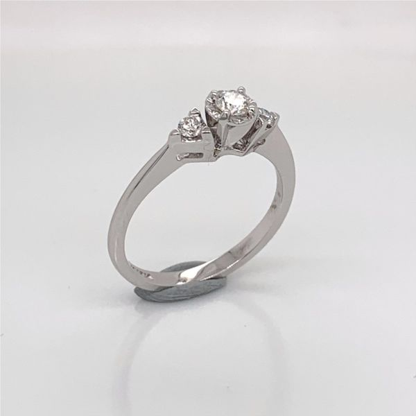 14K White Gold Engagement Ring Image 4 Bluestone Jewelry Tahoe City, CA