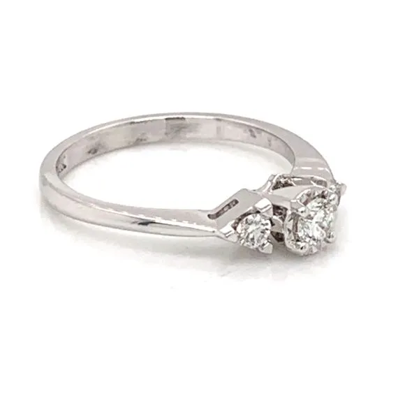 14K White Gold Engagement Ring Image 2 Bluestone Jewelry Tahoe City, CA