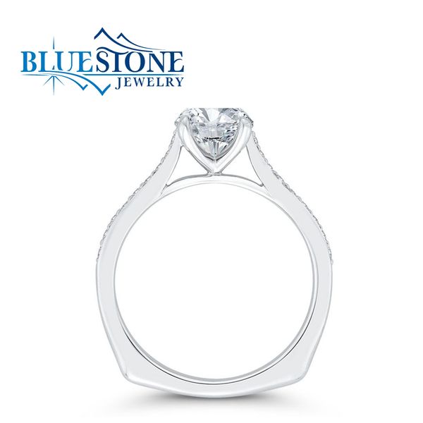 14K White Gold Solitare Diamond Engagement Ring- Special Order Only Image 4 Bluestone Jewelry Tahoe City, CA