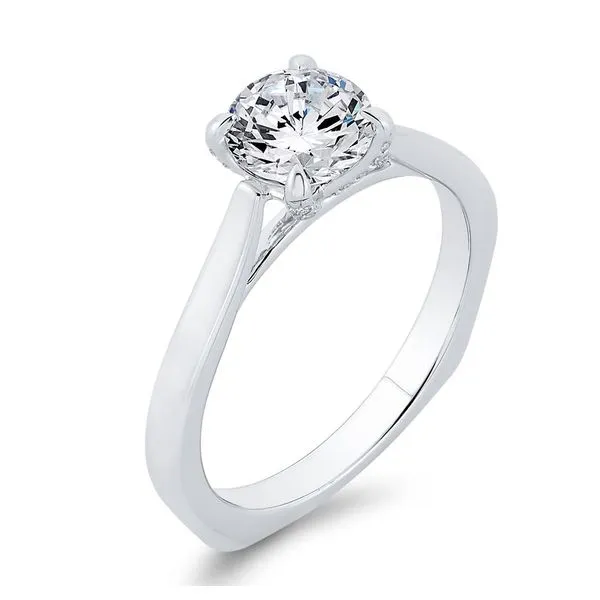 14K White Gold Solitare Diamond Engagement Ring- Special Order Only Image 2 Bluestone Jewelry Tahoe City, CA