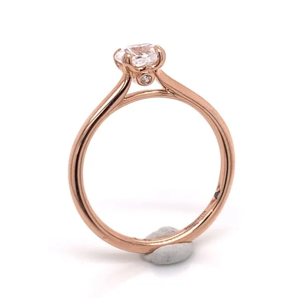 14K Rose Gold 0.75ct Round Diamond Engagement Ring- Special Order Only Image 2 Bluestone Jewelry Tahoe City, CA