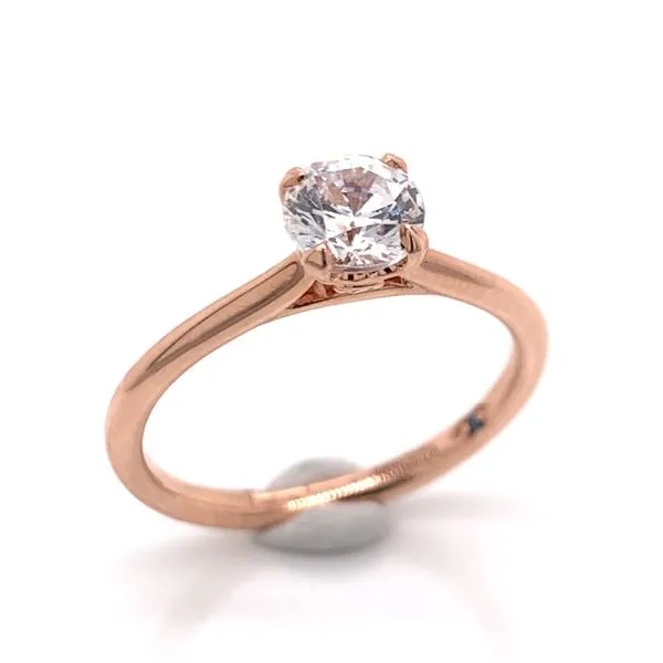 14K Rose Gold 0.75ct Round Diamond Engagement Ring- Special Order Only Bluestone Jewelry Tahoe City, CA