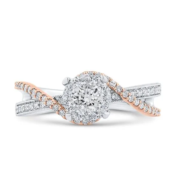 14 Karat Rose White & Rose Gold Diamond Engagement Ring- Special Order Only Bluestone Jewelry Tahoe City, CA