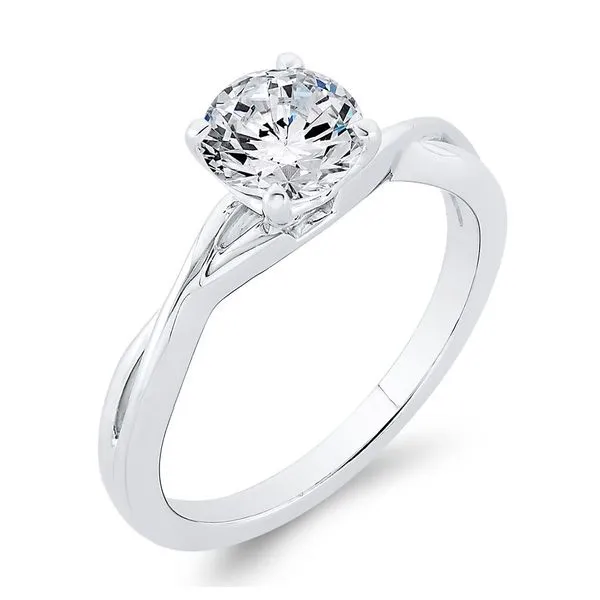 14K White Gold Solitare Diamond Engagement Ring- Special Order Only Image 2 Bluestone Jewelry Tahoe City, CA