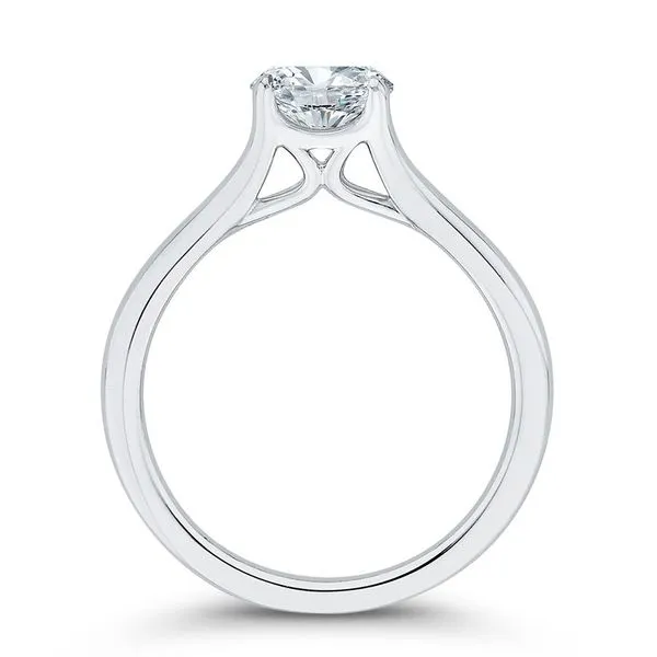 14K White Gold Solitare Diamond Engagement Ring- Special Order Only Image 4 Bluestone Jewelry Tahoe City, CA