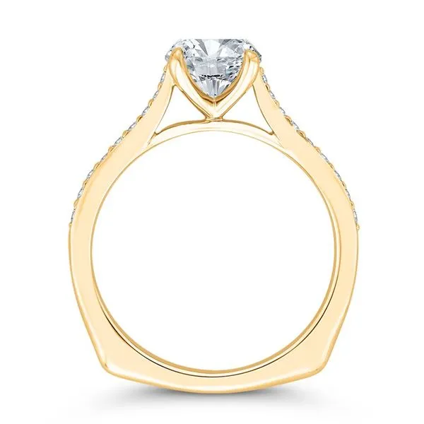 14K Yellow Gold Solitaire Diamond Engagement Ring- Special Order Only Image 4 Bluestone Jewelry Tahoe City, CA
