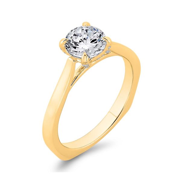 14K Yellow Gold Solitaire Diamond Engagement Ring- Special Order Only Image 2 Bluestone Jewelry Tahoe City, CA