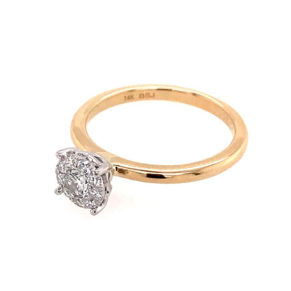 14 Karat Yellow Gold Diamond Engagement Ring Image 2 Bluestone Jewelry Tahoe City, CA