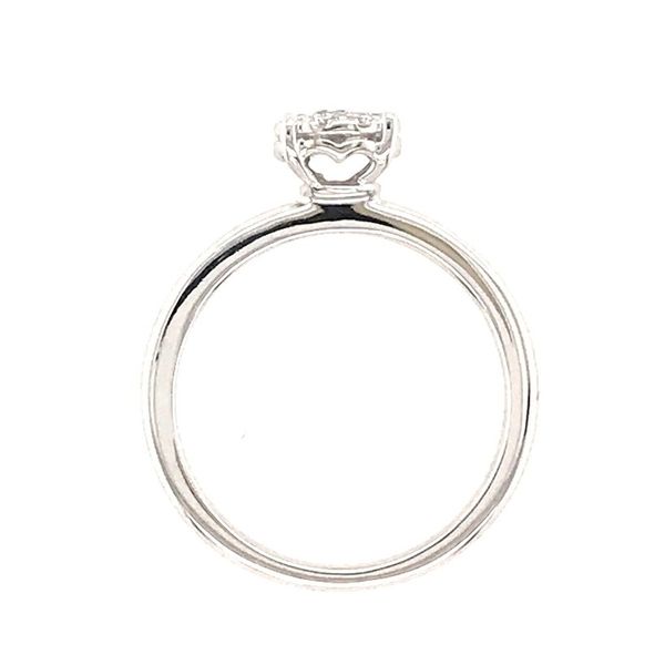 14 Karat White Gold Fashion Engagement Ring with 10 Diamonds at 0.28 C Image 4 Bluestone Jewelry Tahoe City, CA