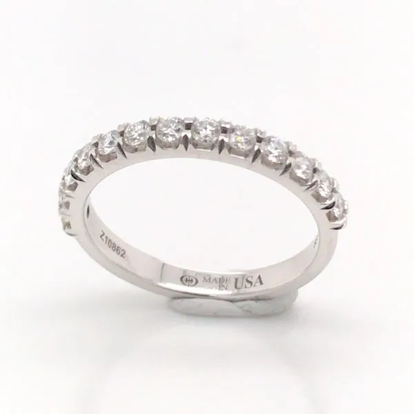 14 Karat White Gold Wedding Band Image 3 Bluestone Jewelry Tahoe City, CA