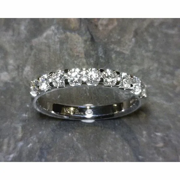 18 Karat White Gold Diamond Band Bluestone Jewelry Tahoe City, CA