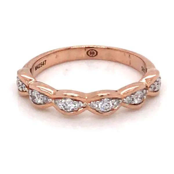 14 Karat Rose Gold Half Anniversary Wedding Band Image 2 Bluestone Jewelry Tahoe City, CA