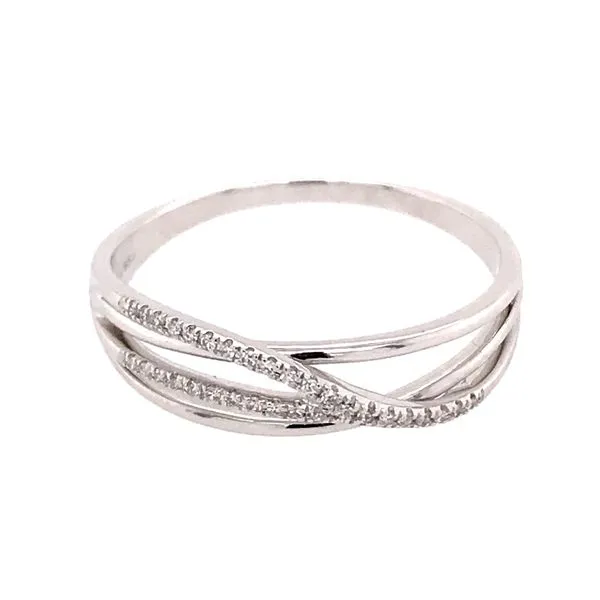 14kt White Gold Diamond Band- size 6.25 Image 3 Bluestone Jewelry Tahoe City, CA