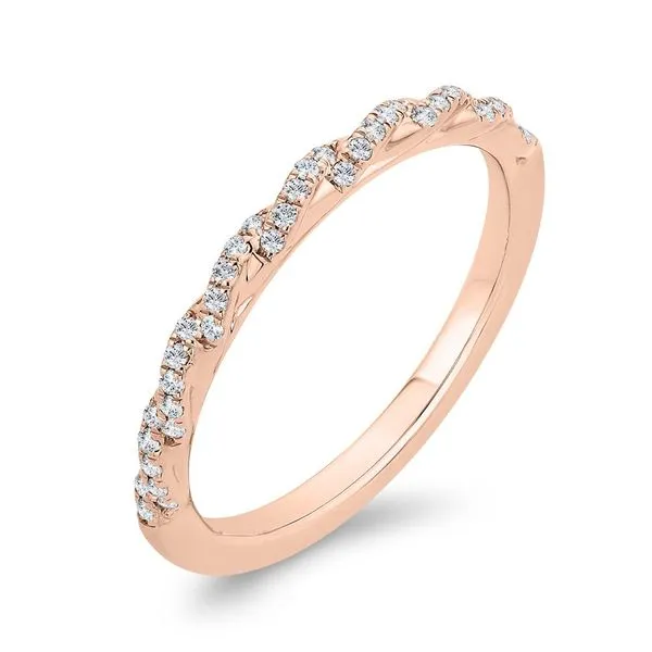 14 Karat Rose Gold Diamond Wedding Band- Special Order Only Image 2 Bluestone Jewelry Tahoe City, CA