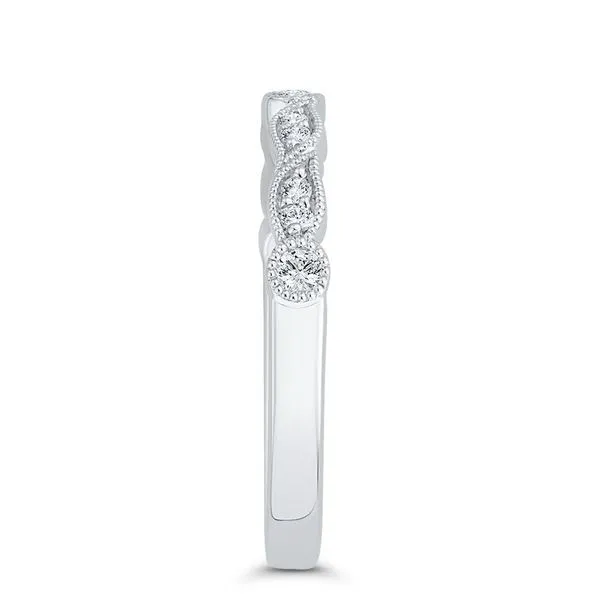 14K White Gold Diamond Wedding Band- Special Order Only Image 3 Bluestone Jewelry Tahoe City, CA