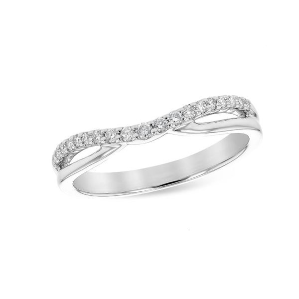 14K White Gold Wedding Band and/or Fashion Ring w/ 0.17cttw of Diamonds Bluestone Jewelry Tahoe City, CA