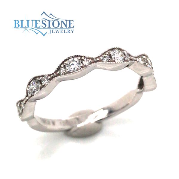 18K White Gold Diamond Ban- Size 6.75 Bluestone Jewelry Tahoe City, CA