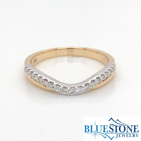 14 Karat Yellow Gold Wedding Band and/or Fashion Ring with 0.17 Carats Image 2 Bluestone Jewelry Tahoe City, CA