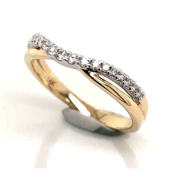 14 Karat Yellow Gold Wedding Band and/or Fashion Ring with 0.17 Carats Image 4 Bluestone Jewelry Tahoe City, CA