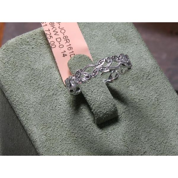 18 Karat White Gold Wedding Band Bluestone Jewelry Tahoe City, CA