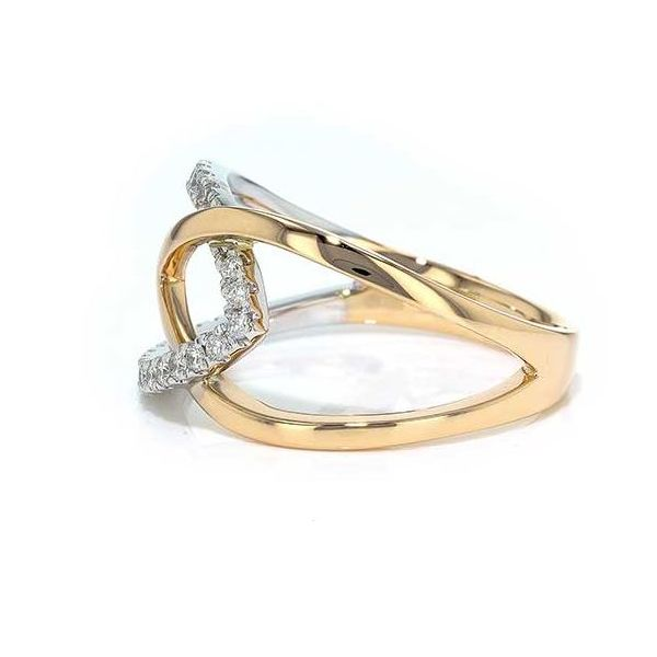 14 Karat Yellow and White Gold Diamond Ring Image 3 Bluestone Jewelry Tahoe City, CA