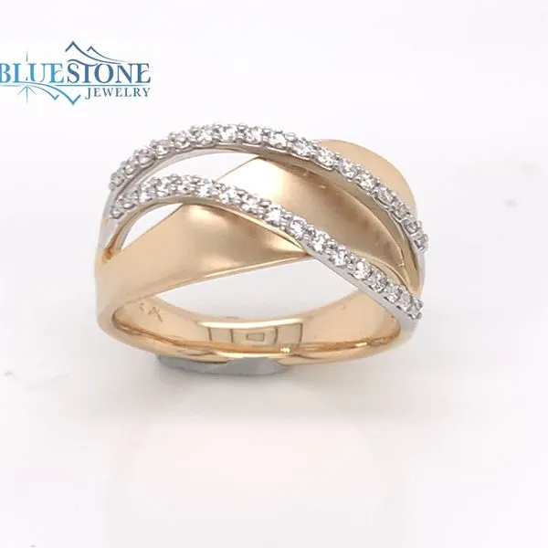 14K Yellow Gold Ring w/ 0.38cttw of Diamonds(size8) Image 2 Bluestone Jewelry Tahoe City, CA
