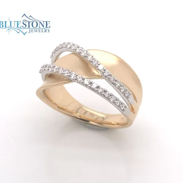 14K Yellow Gold Ring w/ 0.38cttw of Diamonds(size8) Image 3 Bluestone Jewelry Tahoe City, CA