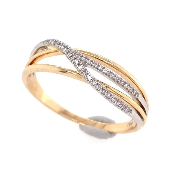 14kt Yellow Gold Diamond Band- size 6 Image 2 Bluestone Jewelry Tahoe City, CA