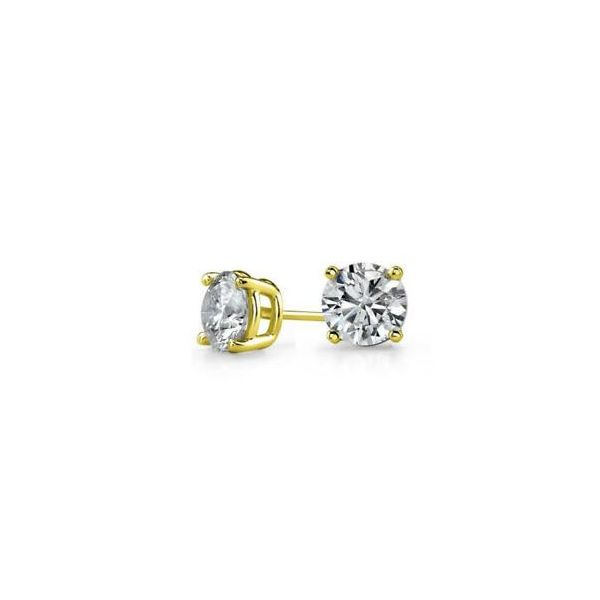 14 Karat White Gold 1.00 Carat Diamond Stud Earrings Bluestone Jewelry Tahoe City, CA