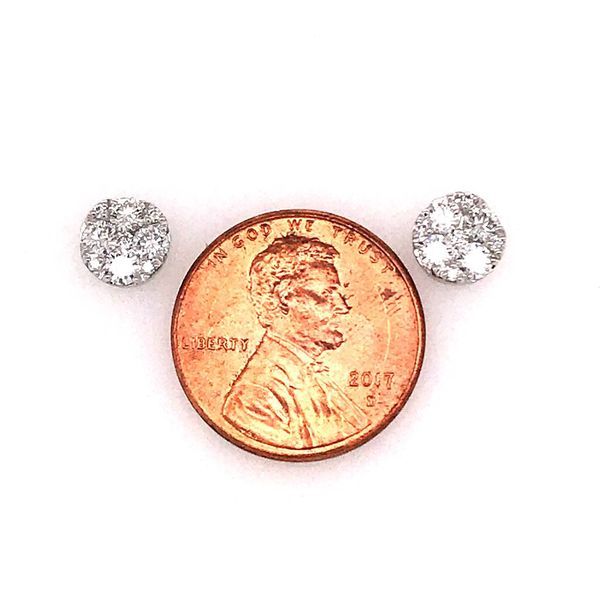 14 Karat White Gold 0.73 Carat Diamond Earrings Image 2 Bluestone Jewelry Tahoe City, CA
