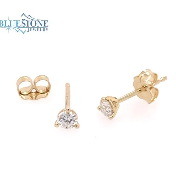 14K Yellow Gold Martini Set Lab Grown Diamond Stud Earrings at 0.20cttw Bluestone Jewelry Tahoe City, CA