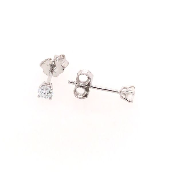 14K White Gold Diamond Stud Earrings at 0.20cttw Bluestone Jewelry Tahoe City, CA