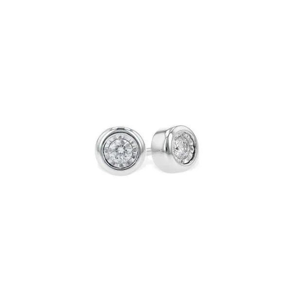 14kt White Gold 0.10 Carat Diamond Earrings Bluestone Jewelry Tahoe City, CA