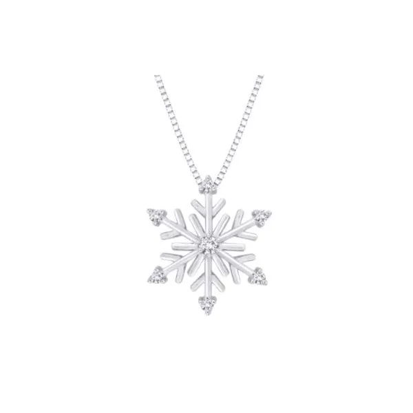 White gold snowflake necklace hot sale