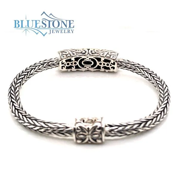 Silver & 18kt Yellow Gold Black Diamond Bracelet Image 4 Bluestone Jewelry Tahoe City, CA