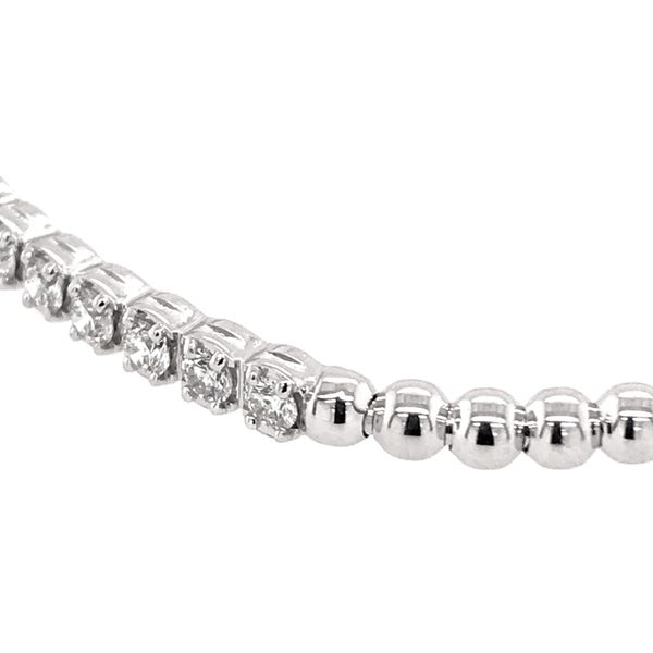 18 Karat White Gold Stretchable Diamond Bracelet Image 2 Bluestone Jewelry Tahoe City, CA