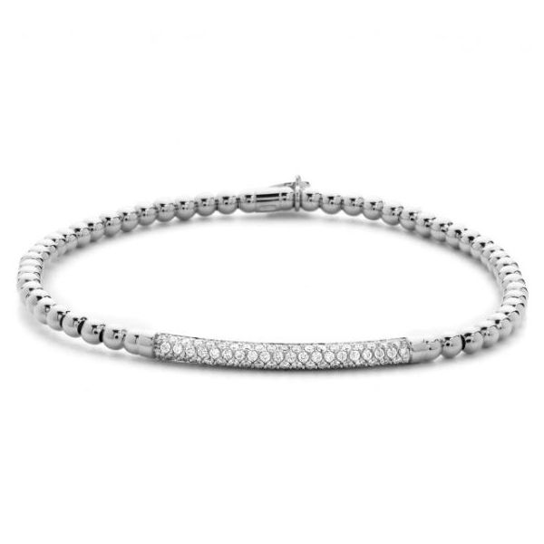 18 Karat White Gold Stretchable Diamond Bracelet(5.9inches) Bluestone Jewelry Tahoe City, CA